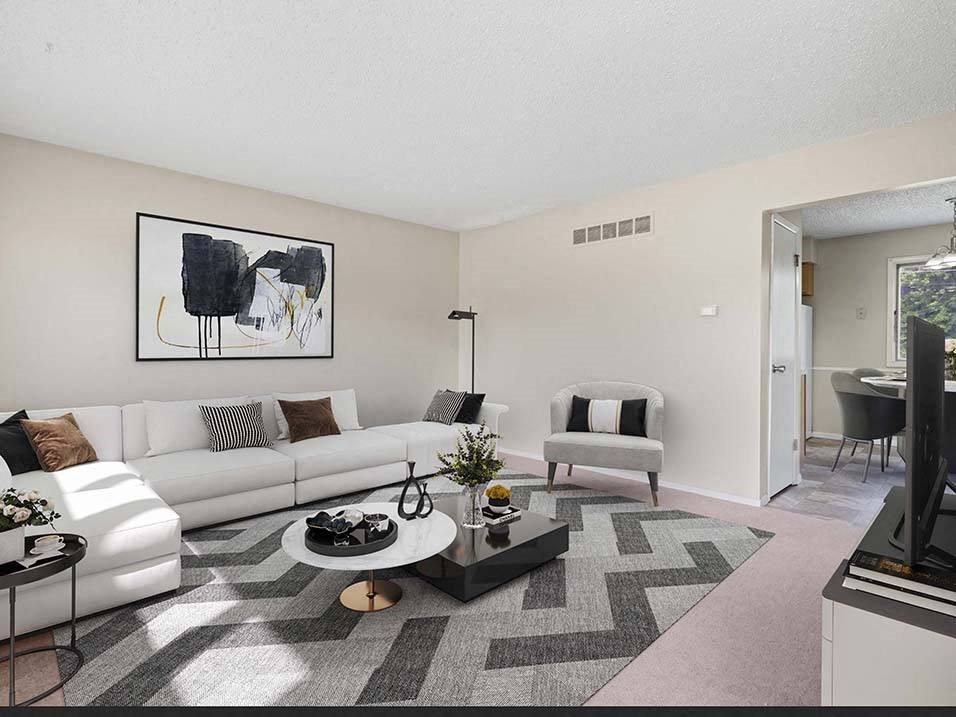 Two bedroom townhome living area