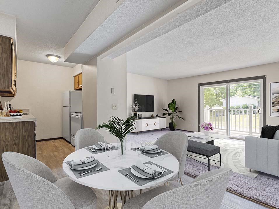 Two bedroom living area