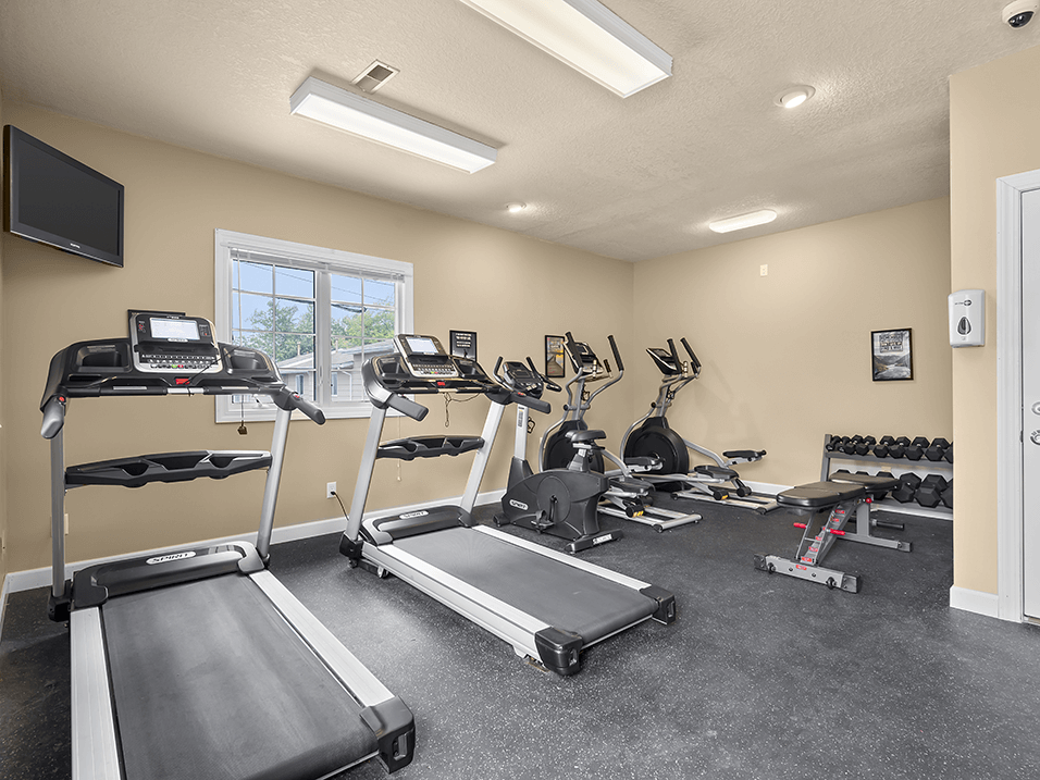 the fitness center at Candlelight Park in Davenport, IA