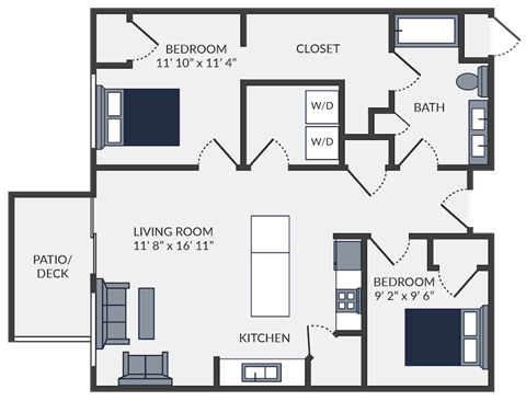 a floor plan of a home