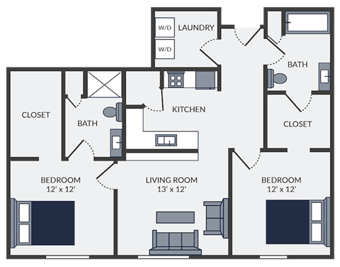 a floor plan of a house