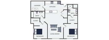 an illustration of a floor plan of a house