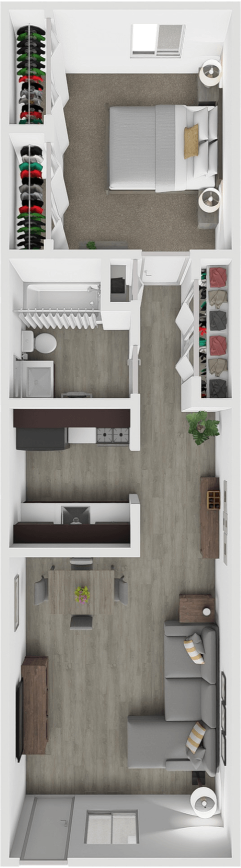 Clair Commons One Bedroom floor plan