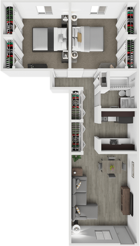 Clair Commons Two Bedroom floor plan