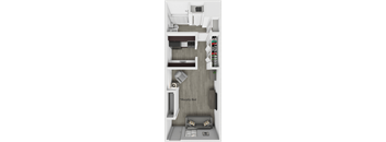 Clair Commons Studio floor plan