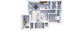 Breton 1 bedroom, 1 bath at Chelsea Park apartments