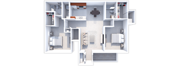 Carrington 2 bedroom, 2 bath at Chelsea Park apartments