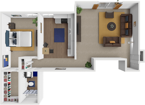 Centre Ridge Apartments Armbrust 2 Floor Plan