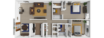 Centre Ridge Apartments Rockbrook 1 Floor Plan