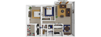 Centre Ridge Apartments Rockbrook 2 Floor Plan