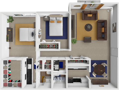 Centre Ridge Apartments Rockbrook 2 Floor Plan