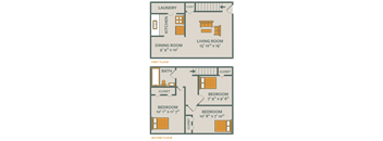 CROSSINGS AT REMINGTON  |  3 BEDROOM 1 BATH  |  TH