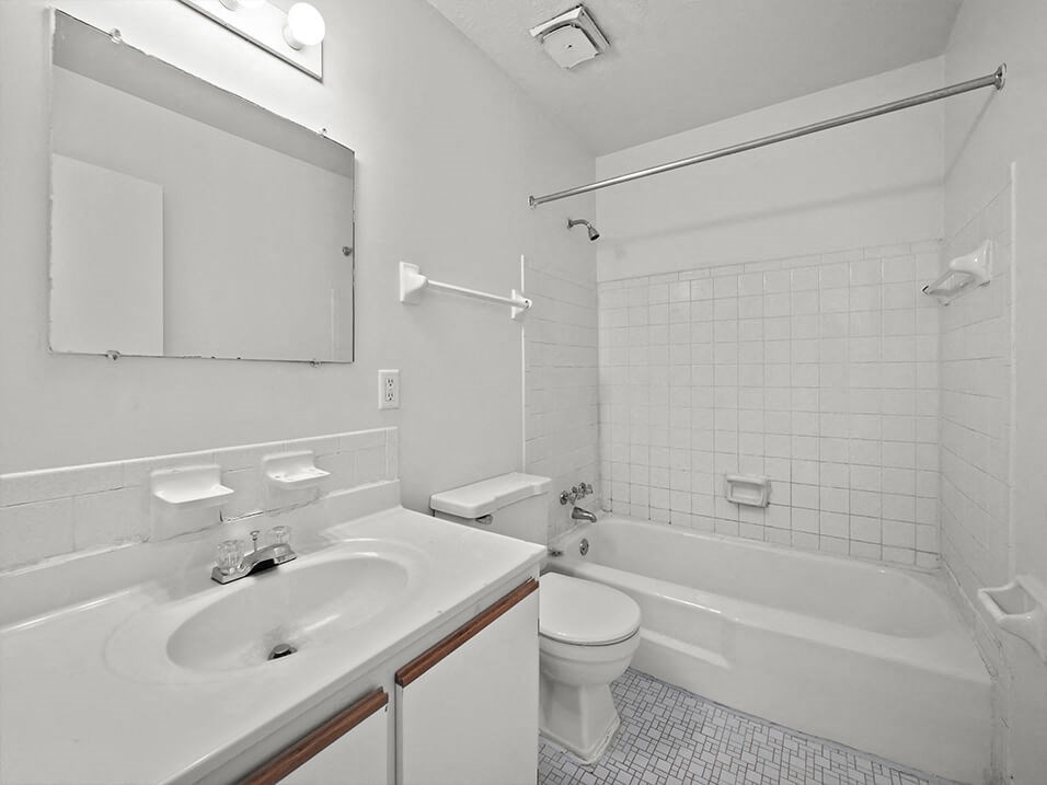 clean, modern bathroom