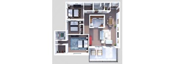 a floor plan of a house