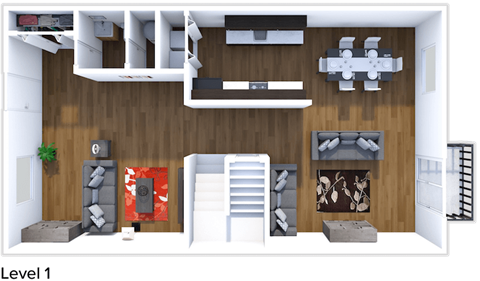 Corsica Floor Plan Level 1