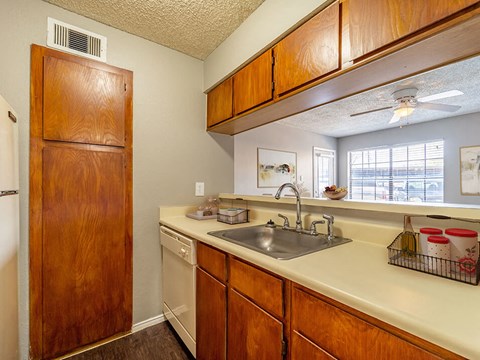 kitchen with lots of storage space and a dishwasher