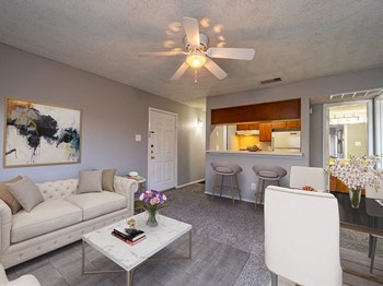 connected living and dining area in apartment in abilene, tx - Photo Gallery 4