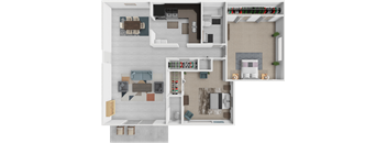 a 2 bedroom apartment at colony village apartments with spacious living area