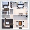 One Bedroom Floor Plan