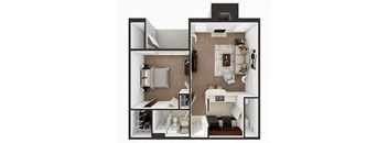 one bedroom apartment floor plan