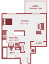 studio apartment floor plan in waukegan il