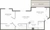 One bedroom floor plan
