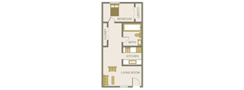 one bedroom apartment floor plan