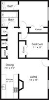 2 bedroom apartment floor plan