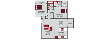 2 Bed 2 Bath