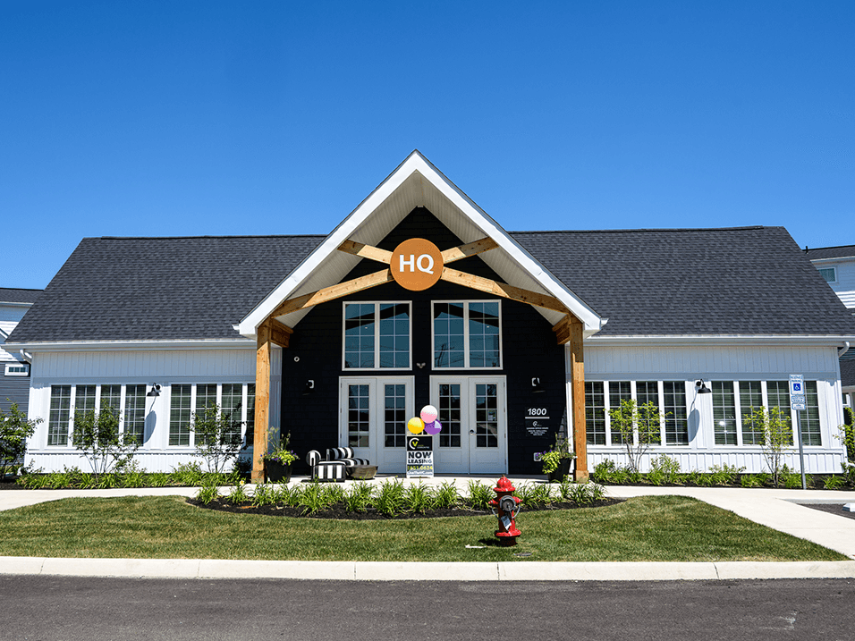 The leasing office at The District at Ashland