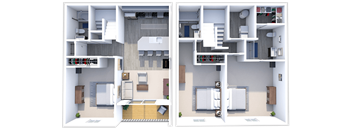a floor plan of a two bedroom apartment