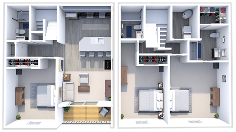 a floor plan of a two bedroom apartment