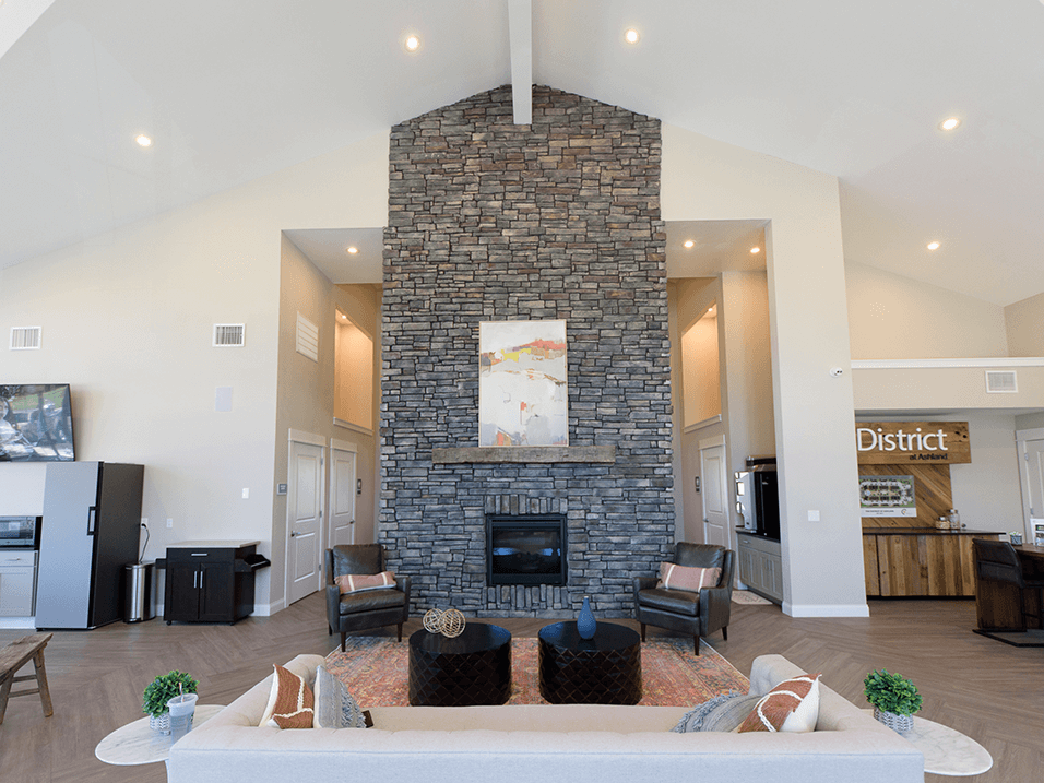 leasing office at The District at Ashland Apartments