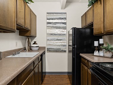 Modern style apartment kitchen in Albuquerque, NM