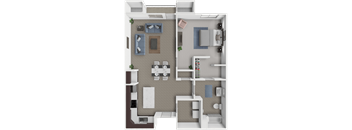 1 bedroom, 1 bathroom apartment at The Chateau in Minot, ND