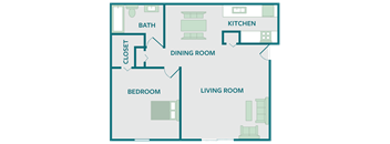 one bedroom apartment floor plan