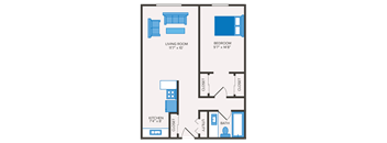 1 bedroom apartment floor plan