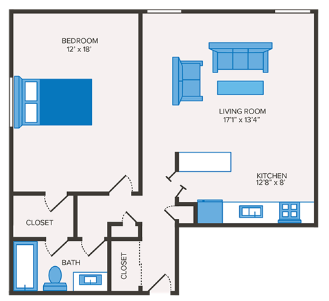 1 bedroom apartment in Columbus