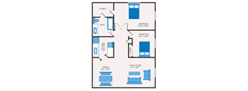 2 bedroom apartment layout