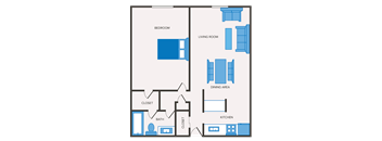 1 bedroom apartment layout