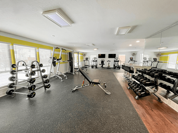 fitness center at Eastland Apartments - Photo Gallery 5