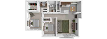 a 2 bedroom apartment floor plan in grand rapids mi at eastland apartments