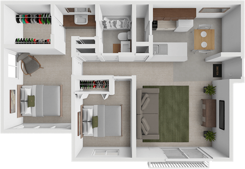a 2 bedroom apartment floor plan in grand rapids mi at eastland apartments