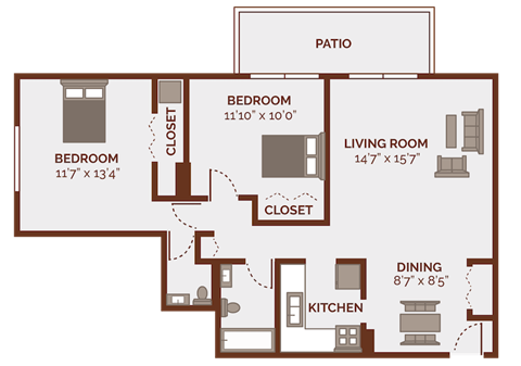 a floor plan of a home