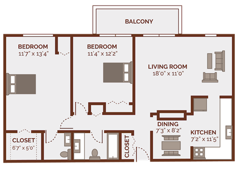 a floor plan of a house