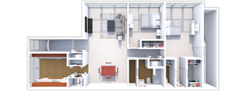 Fairlane East Apartments 2 bedroom, 2 bath