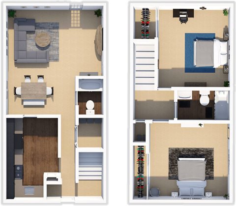 Forest Hills apartments Bradford floor plan