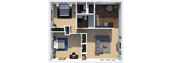 Forest Hills apartments Cottage floor plan