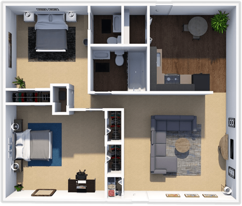 Forest Hills apartments Cottage floor plan