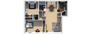 Forest Hills apartments Dogwood floor plan